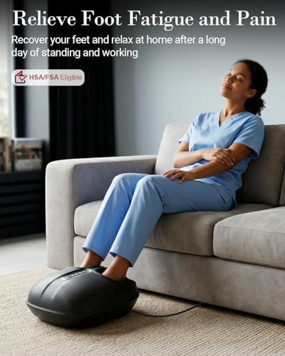 CuPiLo Foot Massager FSA Eligible HSA, 5 Compression Levels & Deep Kneading - Image 3