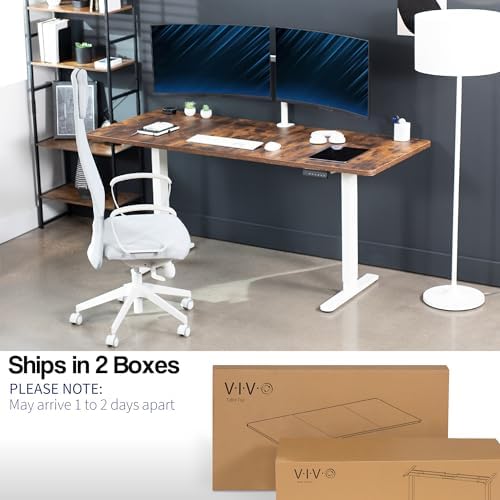 VIVO Rustic Vintage Brown 71 x 30 in Standing Desk, DESK-KIT-E2W7N - Image 5