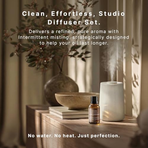 Homedics Waterless Essential Oil Diffuser with 15ml Vanilla Cedarwood Oil - Image 2