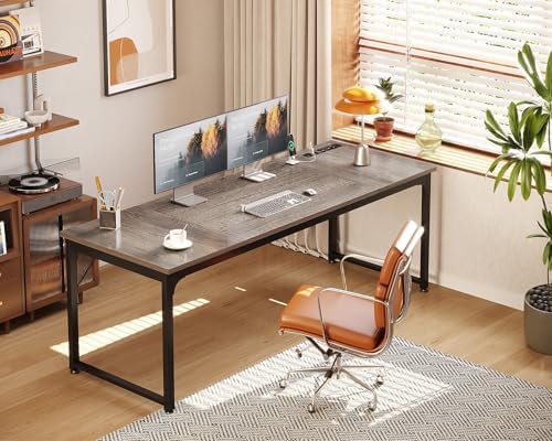 Coleshome 71 Inch Computer Desk with Power Outlet - Image 2