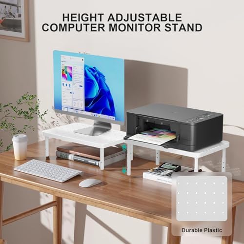 WALI Computer Monitor Stand for Desk, Adjustable Laptop Riser, up to 44 lbs - Image 2