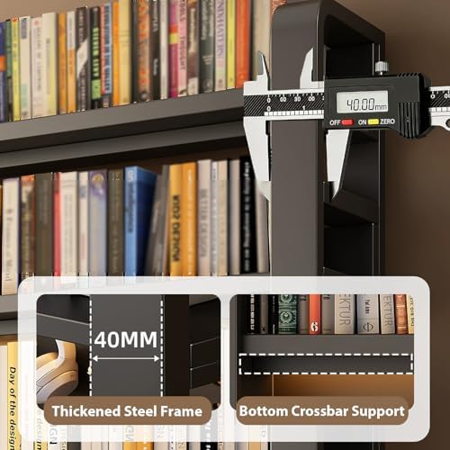 Desk Shelf - Includes a Pegboard and a Free 31-Piece Storage Accessory Set, Desk Hutch, Adjustable Hutch for Home Office Dorm (4-Tier Black Frame + Black Board 61×9.8×48.5") - Image 7
