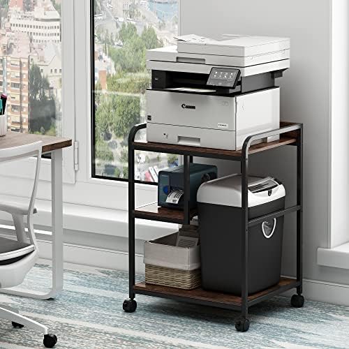 Fannova Large Printer Stand with PC Tower Shelf for Home Office Storage - Image 4