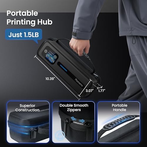 Phomemo M832D Touchscreen Inkless Portable Printer with Case & 3 Roll Paper - Image 2