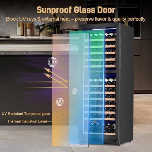 Velivi 24" Inch Dual-Zone Wine Fridge Freestanding/Built-in Wine Cooler - Image 4