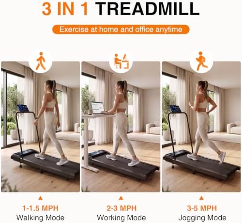 Walking with Incline Pad and Handle Bar, 2.5HP Low Noise Treadmill, 270lbs - Image 7