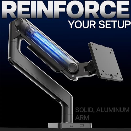 VIVO Heavy Duty Aluminum Ultrawide Monitor Tension Arm for up to 49 inch Screens, Holds 44 lbs, Premium Desk Mount Stand Designed for Samsung Odyssey G9 and More, Black, STAND-V101V - Image 4