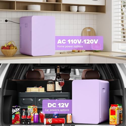Kikihouse 22L/30Cans Mini Fridge for Bedroom, Portable Cooler & Warmer - Image 6