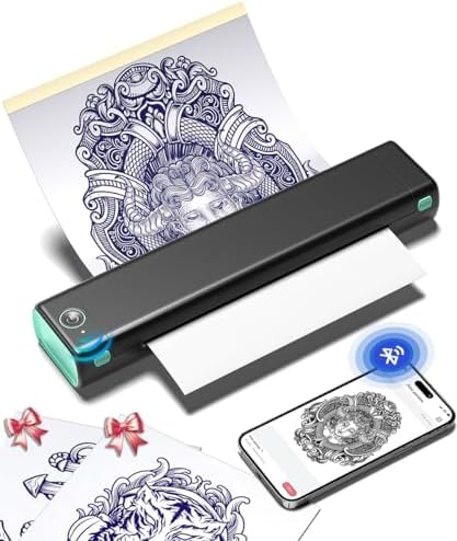 Phomemo M08F Tattoo Stencil Printer, Bluetooth, Wireless, Thermal, Portable by Phomemo
