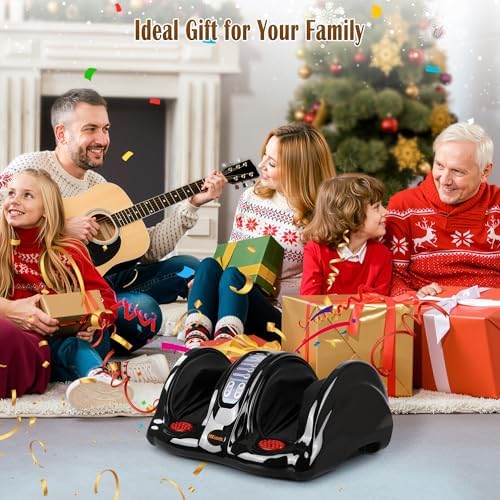 Foot Massager with Heat, Shiatsu Foot Massager for Circulation and Pain Relief and Heat Therapy, Ankle, Calves and Feet Massage with Deep Kneading Rolling, Gifts for Women Men Mother Father, Black - Image 7
