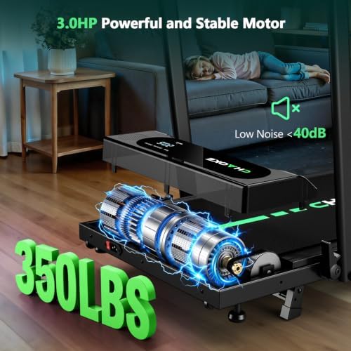 Walking Pad Treadmills for Home with 7.5MPH, Built-in Speaker, Upgrade 3.0HP Foldable Treadmills with 10% Incline, Compact Running Machine with APP, 350 LBS, LED Display, Remote Control - Image 2