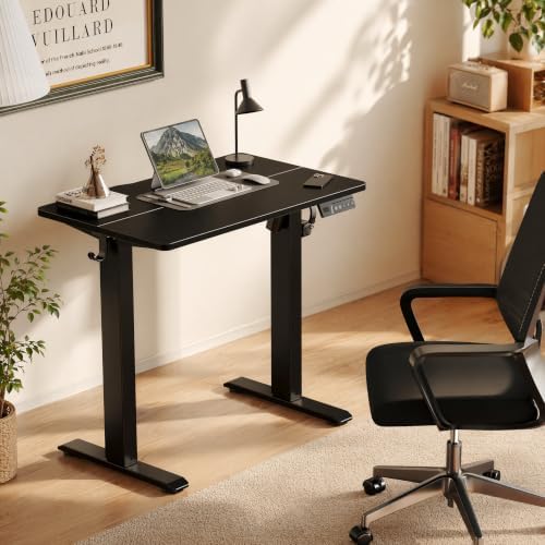 Claiks Electric Standing Desk, 32x19 Inch, Black - Image 2