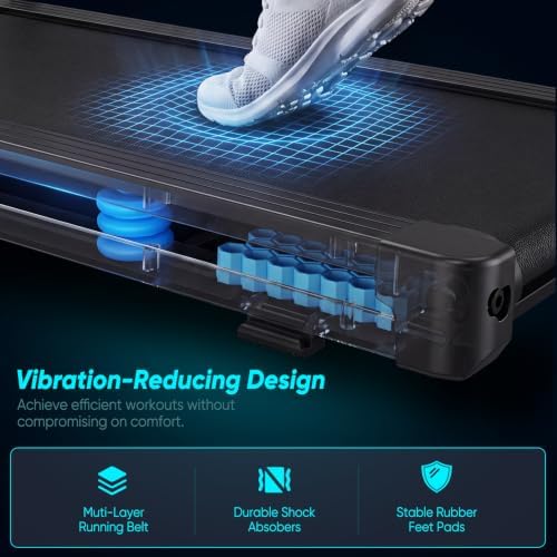 NEWBULIG Walking Pad Treadmill for Home, Lightweight Walk Machine with Remote Control and LED Display, Portable Treadmill Under Desk for Walking, Jogging, Running - Image 5
