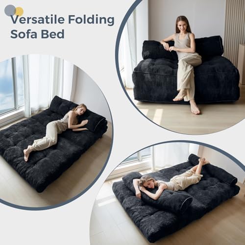 MAXYOYO Folding Sofa Bed, Convertible Chair Bed with Pillow - Image 3