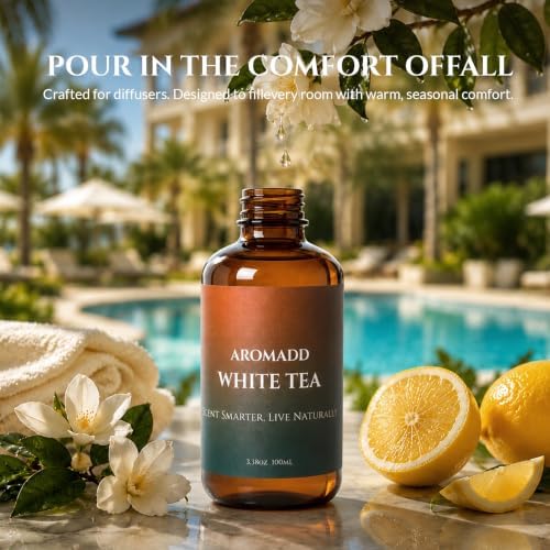 Aromadd White Tea Diffuser Oil Inspired by Luxury Hotel Scent, 100 mL - Image 3