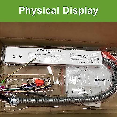 LED Emergency Backup Driver 20W, 120V-347VAC, Rechargeable UL Approved Backup Battery, Over 90mins Emergency Time, for LED troffer, Panel and Tubes White - Image 7