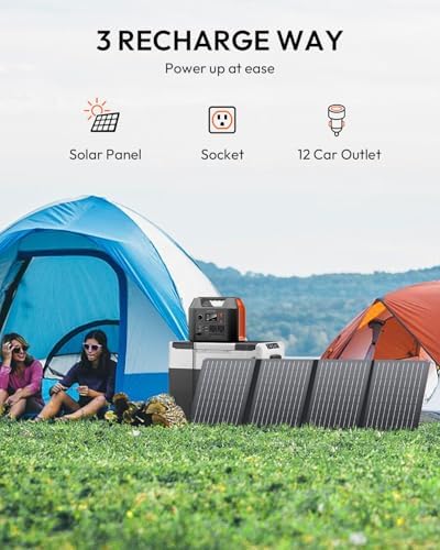 Solar Powered Generator, 300W Portable Power Station with Solar Panel 40W - Image 3