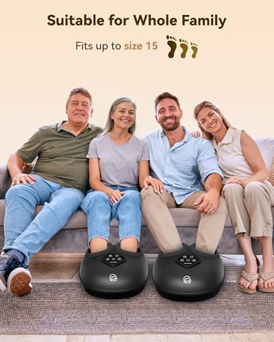 COMFIER 2026 Shiatsu Foot Massager with Heat,Compression,Kneading &Rolling,Foot Massager for Neuropathy,Plantar Fasciitis,Upgraded for Larger Feet Machine(Size 14),Home or Office,for Men Women - Image 3