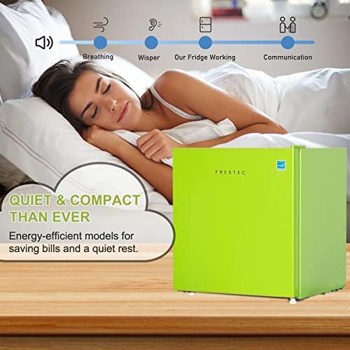 1.6 Cu' Mini Refrigerator, Small Refrigerator, Mini Fridge with Freezer, Compact Refrigerator, Green (FR 160 GREEN) - Image 5