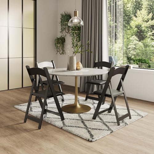 500 Black Resin Folding Chairs, Stackable Event & Party Chairs, 800 LB Weight Capacity, Indoor Outdoor - Image 2