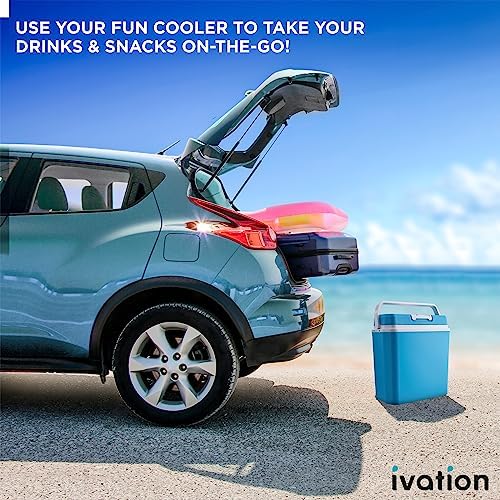 Ivation Electric Cooler & Warmer, Portable Thermoelectric Fridge w/Handle - Image 6