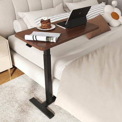 ROMOON Overbed Table with Wheels, Height Adjustable Rolling Laptop Cart - Image 2