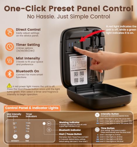 Ziweo Waterless Essential Oil Diffuser 2 x 100mL Hotel Scent Oil, 3000sq.ft - Image 2