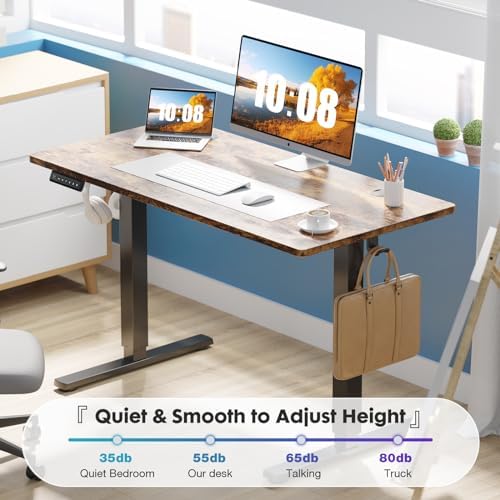 DUMOS 41.5 Inch Electric Standing Desk, Adjustable Height, Memory Desk - Image 4