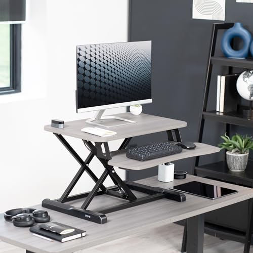 VIVO Dark Gray 26 inch Standing Desk Converter, DESK-V026KG - Image 2