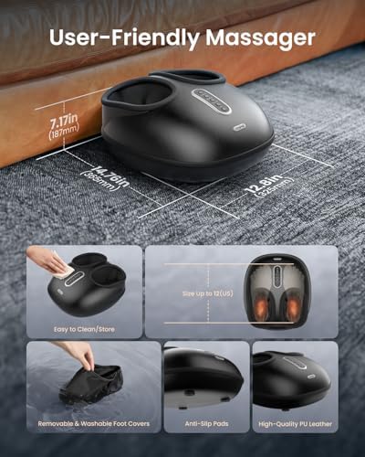 RENPHO Shiatsu Foot Massager with Heat & Remote, At-Home Foot Relaxation - Image 6