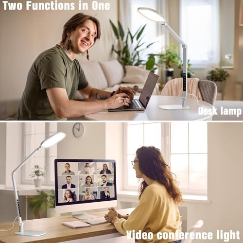LitONES Eye-Care Desk Light for Video Calls Home Office-White - Image 2