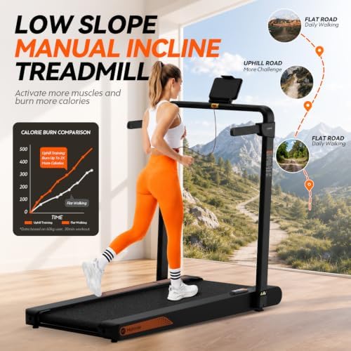 Mahrole Walking Pad with Vibration Plate and Handle Bar,Foldable Treadmill - Image 2