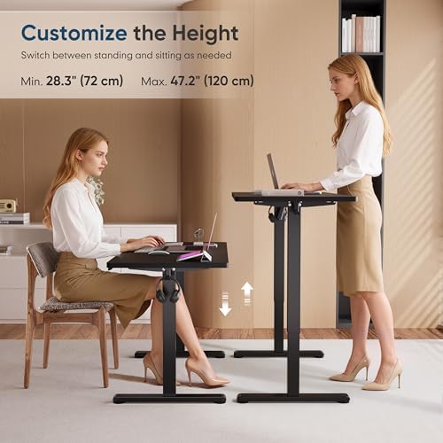 Monomi 48" x24“ Electric Height Adjustable Standing Desk,Black - Image 5