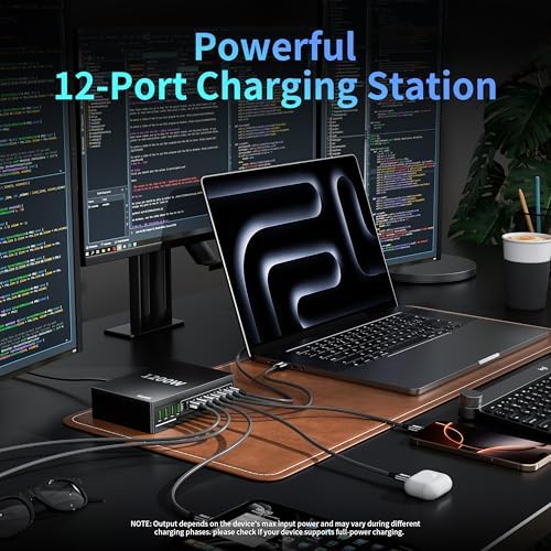 1200W USB C Charger Block Fast 12 Port MacBook Pro Charging Station - Image 6