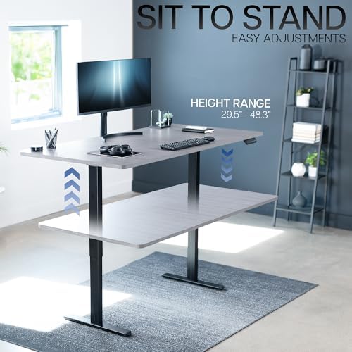 VIVO Dark Gray 71 x 36 in Standing Desk, DESK-KIT-E2B7G-36 - Image 6
