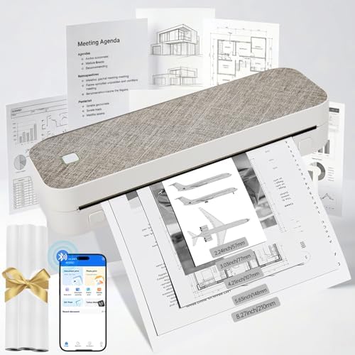 Portable printer bluetooth Inkless thermal for Phone & Laptop and Tablet by Unknown