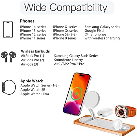 PETINO 3 in 1 Wireless Charging Station for Apple Devices with MagSafe - Image 6