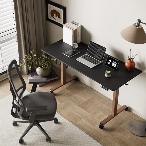 Monomi Electric Standing Desk 55”x24”, Height Adjustable Desk with Wheels - Image 3