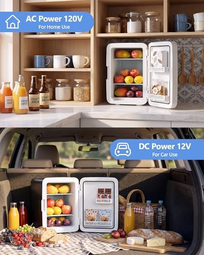Electactic 10L Mini Fridge, AC/DC Portable Small Refrigerator, Black - Image 4