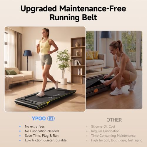 YPOO Walking Pad with 14% Incline Under Desk Treadmill for Home & Office - Image 5