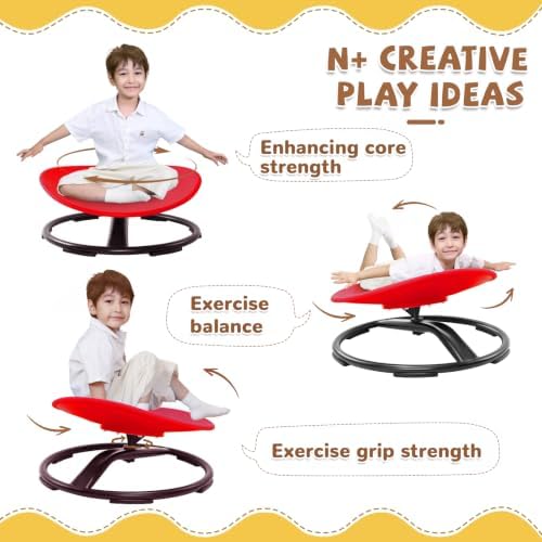Zhenx Spinning Chair for Autistic Kids (Ages 3-18), Autism Sensory Toy Gift - Image 3