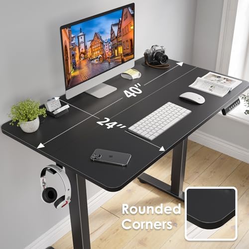 STARY Electric Standing Desk Adjustable Height Sit Stand Home Office Desk with Splice Board - Image 3