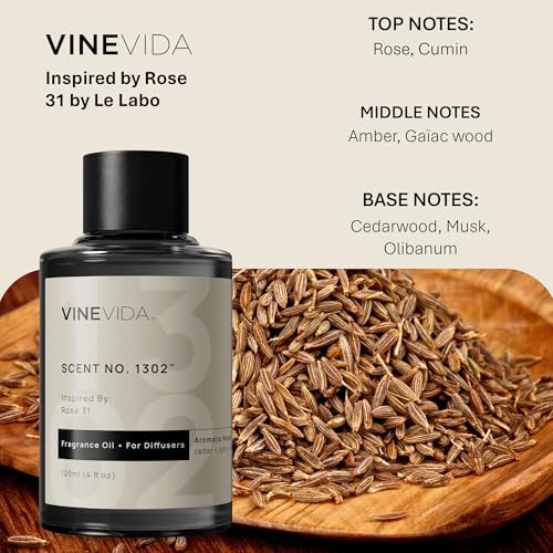VINEVIDA [4 Fl Oz] Scent NO. 1302 Fragrance Oil for Cold Air Diffusers, Aromatic Notes of Cedarwood Spicy Woody, Essential Oils for Diffuser Oil Refill & Air Freshener Room Spray - Image 2