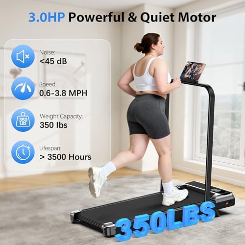 AoraPulse Portable Foldable Treadmills for Home, Small Folding Treadmill for Home Office with 300 LBS Capacity, Walking Running Exercise Electric Compact Treadmill with LED Display - Image 6