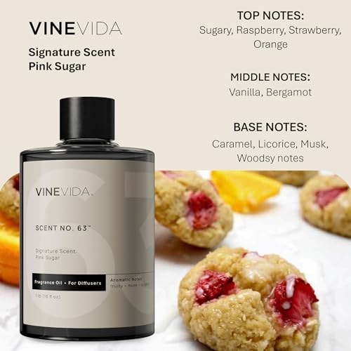 VINEVIDA [16 Fl Oz] Pink Sugar Fragrance Oil for Cold Air Diffusers, Essential Oils for Diffuser Oil Refill & Air Freshener Room Spray - Image 2