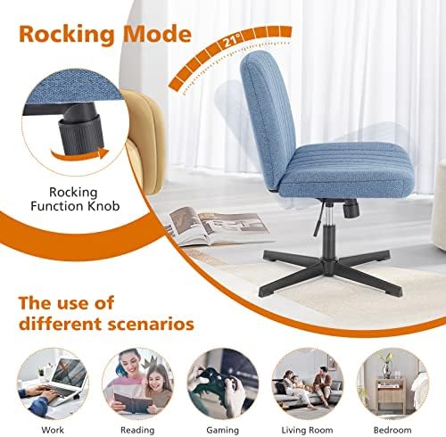 Sweetcrispy Criss Cross Office Chair, Vanity Chair, Home Office - Image 6