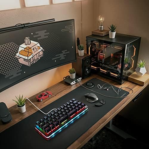 Koolertron 40% Gaming Keyboard, Compact RGB Backlit Mechanical Keypad - Image 4