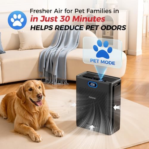 Purivortex HEPA Air Purifiers for Home Pets, Up to 2,640 Sq Ft, PX700 Black - Image 5