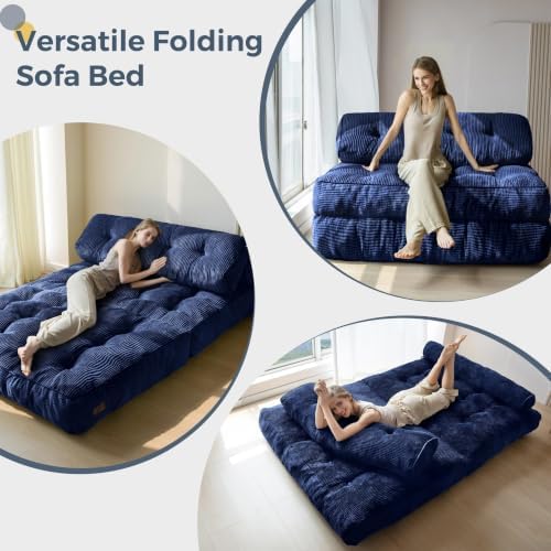 MAXYOYO Folding Sofa Bed, Convertible Chair Bed with Pillow - Image 4