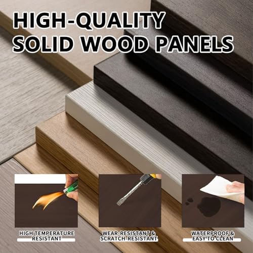 L Shaped Executive Desk with Drawers, Large Wood Workstation, Modern Executive Office Furniture for Home Office and Business Workspace, Multiple Sizes & Colors - Image 4